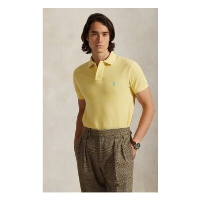 Polo Ralph Lauren para homem. 710782592021 A icónica camisa polo amarela em piqué (M), Casual, Amarelo, Algodão, Manga curta Polo Ralph Lauren para homem. 710782592021 A icónica camisa polo amarela em piqué (M), Casual, Amarelo, Algodão, Manga curta