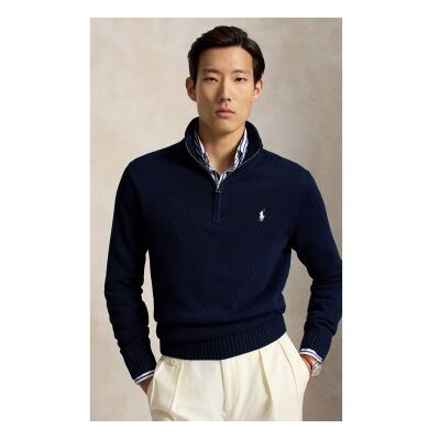 Polo Ralph Lauren para homem. 710859939523 Camisola de algodão com gola meio alta marinho (XL), Casual, Manga comprida Polo Ralph Lauren para homem. 710859939523 Camisola de algodão com gola meio alta marinho (XL), Casual, Manga comprida