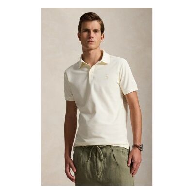 Polo Ralph Lauren para homem. 710B13479006 Polo de piquet Custom Slim Fit branco (S), Casual, Algodão, Manga curta Polo Ralph Lauren para homem. 710B13479006 Polo de piquet Custom Slim Fit branco (S), Casual, Algodão, Manga curta