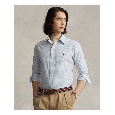 Polo Ralph Lauren para homem. 710792041004 Camisa Oxford de ajuste personalizado azul (L), Casual, Sapatos de Festa, Algodão, Clássico, Mang Polo Ralph Lauren para homem. 710792041004 Camisa Oxford de ajuste personalizado azul (L), Casual, Sapatos de Festa, Algodão, Clássico, Mang