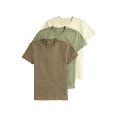 Polo Ralph Lauren para homem. 714830304013 Conjunto de 3 t-shirts verdes, (S), Homewear, Algodão, Manga curta Polo Ralph Lauren para homem. 714830304013 Conjunto de 3 t-shirts verdes, (S), Homewear, Algodão, Manga curta