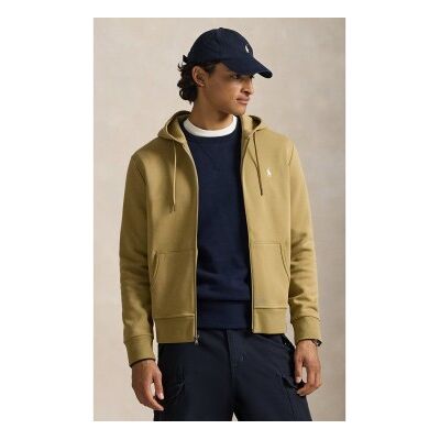 Polo Ralph Lauren para homem. 710881517502 Camisola de malha dupla castanha clara com fecho de correr (S), Marrom, Casual, Algodão Polo Ralph Lauren para homem. 710881517502 Camisola de malha dupla castanha clara com fecho de correr (S), Marrom, Casual, Algodão