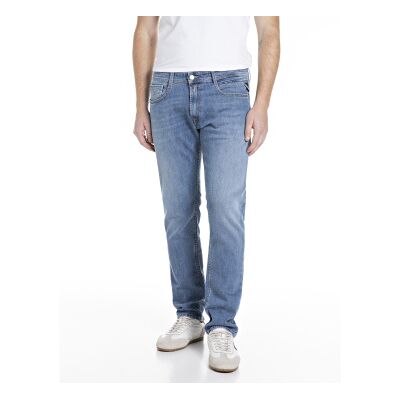 Replay para homem. M1005.000.685194 Calças de ganga azuis claras (30/32), Azul, Algodão, Denim Replay para homem. M1005.000.685194 Calças de ganga azuis claras (30/32), Azul, Algodão, Denim