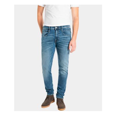 Replay para homem. M914Y.000.661990 Calças de ganga stretch azuis (30/32), Azul, Casual, Algodão Replay para homem. M914Y.000.661990 Calças de ganga stretch azuis (30/32), Azul, Casual, Algodão