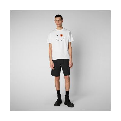Save The Duck para homem. DT1197M-BESY20 T-shirt Darlan branca (XXL), Branco, Casual, Algodão, Manga curta Save The Duck para homem. DT1197M-BESY20 T-shirt Darlan branca (XXL), Branco, Casual, Algodão, Manga curta