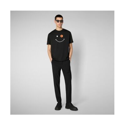 Save The Duck para homem. DT1197M-BESY20 T-shirt Darlan preta (XXL), Preto, Casual, Algodão, Manga curta Save The Duck para homem. DT1197M-BESY20 T-shirt Darlan preta (XXL), Preto, Casual, Algodão, Manga curta