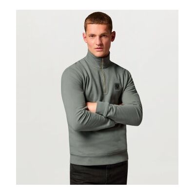 Belstaff para homem. 106570 Moletom Quarter Zip cinza (M), Casual, Algodão Belstaff para homem. 106570 Moletom Quarter Zip cinza (M), Casual, Algodão