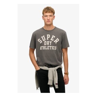 Superdry para homem. M1012176A T-shirt gráfica Athletic Essential cinzenta (XXL), Casual, Cinza, Algodão, Manga curta Superdry para homem. M1012176A T-shirt gráfica Athletic Essential cinzenta (XXL), Casual, Cinza, Algodão, Manga curta