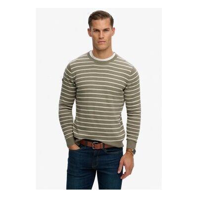 Superdry para homem. M6110727A Camisola verde Breton do comerciante (L), Casual, Algodão Superdry para homem. M6110727A Camisola verde Breton do comerciante (L), Casual, Algodão