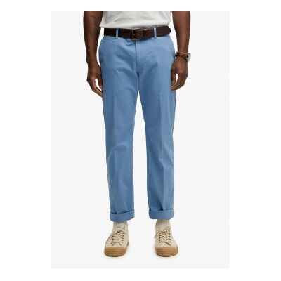 Superdry para homem. M7011418A Calça Premium Regular Chino azul (30/32), Casual, Algodão, Clássico Superdry para homem. M7011418A Calça Premium Regular Chino azul (30/32), Casual, Algodão, Clássico