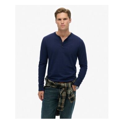Superdry para homem. M6010907A Camiseta Essential marinho (XXL), Casual, Algodão, Manga comprida Superdry para homem. M6010907A Camiseta Essential marinho (XXL), Casual, Algodão, Manga comprida