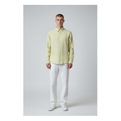 Woolrich para homem. CFWOSI2013MRUT5284 Camisa de linho amarela (M), Casual, Amarelo, Manga comprida Woolrich para homem. CFWOSI2013MRUT5284 Camisa de linho amarela (M), Casual, Amarelo, Manga comprida