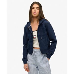 Superdry Modelo - Moletom com zíper cropped - Moletom Superdry Modelo - Moletom com zíper cropped - Moletom