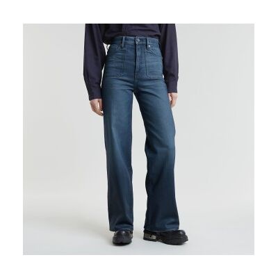 G-Star para mulher. D25276-D775-G762 Calças de ganga Deck 2.0 High Loose Patch Pocket azul (26/32), Casual, Algodão, Denim G-Star para mulher. D25276-D775-G762 Calças de ganga Deck 2.0 High Loose Patch Pocket azul (26/32), Casual, Algodão, Denim