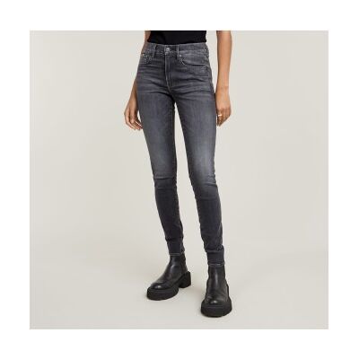 G-Star para mulher. D05175-A634-C239 Calças de ganga 3301 Skinny cinzentas (25/30), Casual, Cinza, Denim, Sustentável, Algodão Reciclado G-Star para mulher. D05175-A634-C239 Calças de ganga 3301 Skinny cinzentas (25/30), Casual, Cinza, Denim, Sustentável, Algodão Reciclado