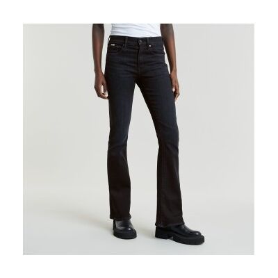 G-Star para mulher. D21290-A634-G730 Calças de ganga 3301 Flare preto (28/30), Casual, Denim, Sustentável, Algodão Reciclado G-Star para mulher. D21290-A634-G730 Calças de ganga 3301 Flare preto (28/30), Casual, Denim, Sustentável, Algodão Reciclado