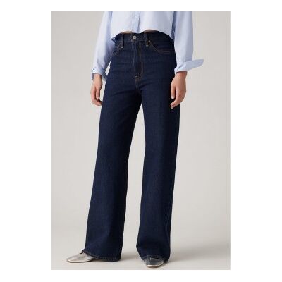 Levis para mulher. A6081-0019 Calças de ganga de perna larga com nervuras azul (26/32), Casual, Algodão, Denim Levis para mulher. A6081-0019 Calças de ganga de perna larga com nervuras azul (26/32), Casual, Algodão, Denim