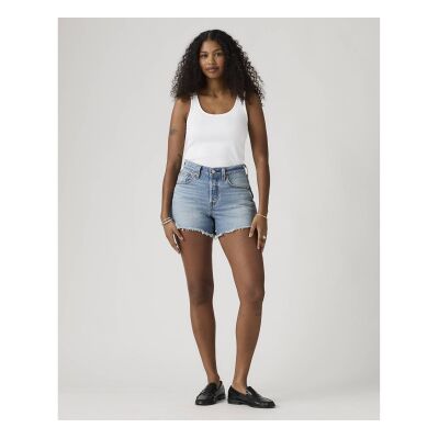 Levis para mulher. 005DP-0001 Calções 501 Curve azul claro (26), Casual, Algodão, Denim Levis para mulher. 005DP-0001 Calções 501 Curve azul claro (26), Casual, Algodão, Denim