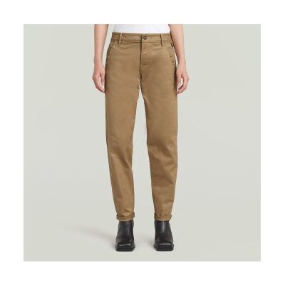 G-Star para mulher. D25257-C105-B444 Calças Chino castanhas Kate Boyfriend (25/30), Marrom, Casual, Algodão orgânico, Sustentável G-Star para mulher. D25257-C105-B444 Calças Chino castanhas Kate Boyfriend (25/30), Marrom, Casual, Algodão orgânico, Sustentável