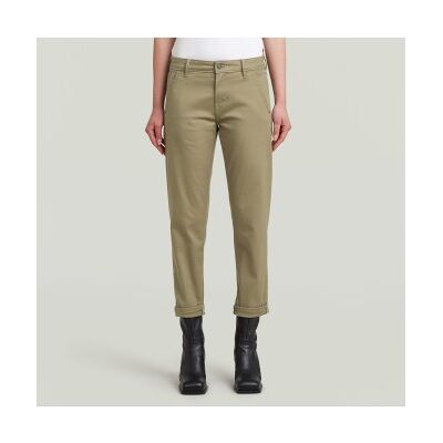 G-Star para mulher. D25257-C105-6057 Calças chino Kate Boyfriend castanhas (25/30), Marrom, Casual, Algodão orgânico, Sustentável G-Star para mulher. D25257-C105-6057 Calças chino Kate Boyfriend castanhas (25/30), Marrom, Casual, Algodão orgânico, Sustentável