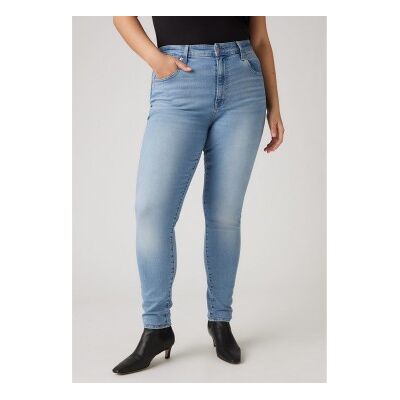 Levis para mulher. 18882-0601 Calças de ganga 721 de cintura alta e corte justo, azuis (28/28), Azul, Casual, Algodão, Denim Levis para mulher. 18882-0601 Calças de ganga 721 de cintura alta e corte justo, azuis (28/28), Azul, Casual, Algodão, Denim