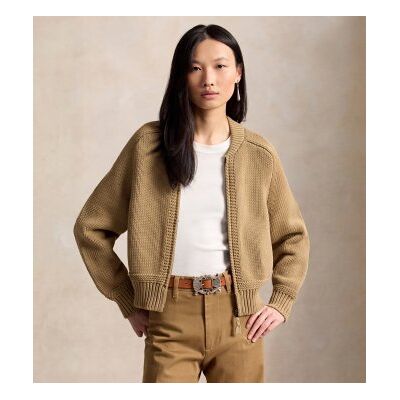 Polo Ralph Lauren para mulher. 211B17763001 Camisola de mistura de algodão bege (L), Casual Polo Ralph Lauren para mulher. 211B17763001 Camisola de mistura de algodão bege (L), Casual