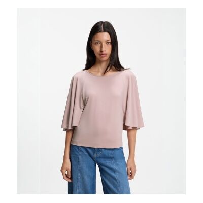 BOSS para mulher. 50563295 Blusa manga sino rosa (XS), Casual, Poliéster, Manga 3/4 BOSS para mulher. 50563295 Blusa manga sino rosa (XS), Casual, Poliéster, Manga 3/4