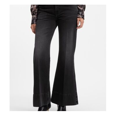 BOSS para mulher. 50569151 Calça jeans flare Gloria preta (25/32), Preto, Casual, Algodão, Denim BOSS para mulher. 50569151 Calça jeans flare Gloria preta (25/32), Preto, Casual, Algodão, Denim