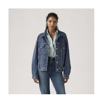 Levis para mulher. A1743-0154 Jaqueta 90s Trucker azul (M), Casual, Algodão, Denim Levis para mulher. A1743-0154 Jaqueta 90s Trucker azul (M), Casual, Algodão, Denim