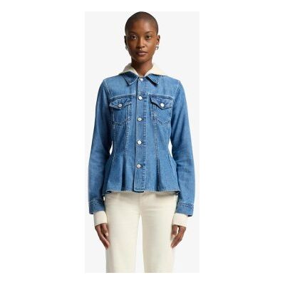 7 For All Mankind para mulher. 7U400E381BB Casaco Hilo azul (XS), Casual, Algodão, Denim 7 For All Mankind para mulher. 7U400E381BB Casaco Hilo azul (XS), Casual, Algodão, Denim