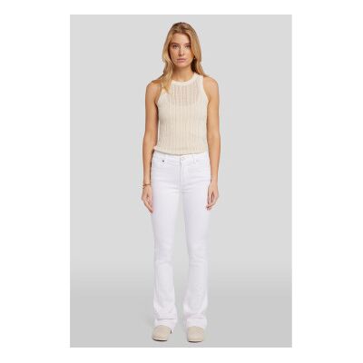 7 For All Mankind para mulher. JSWBC130CWF00 Calças de ganga Bootcut brancas (30), Branco, Casual, Algodão 7 For All Mankind para mulher. JSWBC130CWF00 Calças de ganga Bootcut brancas (30), Branco, Casual, Algodão