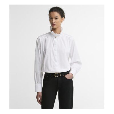 Barbour para mulher. LSH1785 Camisa Adina branco (S), Casual, Sintético, Manga comprida Barbour para mulher. LSH1785 Camisa Adina branco (S), Casual, Sintético, Manga comprida