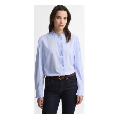 Barbour para mulher. LSH1776 Camisa Antoinette azul claro (XS), Casual, Viscoso, Manga comprida Barbour para mulher. LSH1776 Camisa Antoinette azul claro (XS), Casual, Viscoso, Manga comprida