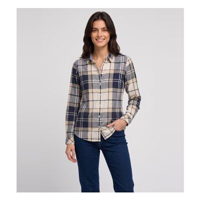 Barbour para mulher. LSH1353 Camisa Bredon bege, marinho (S), Casual, Algodão, Manga comprida Barbour para mulher. LSH1353 Camisa Bredon bege, marinho (S), Casual, Algodão, Manga comprida