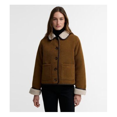 Barbour para mulher. LCA0423 Jaqueta de bombazina Penny Fleece marrom (M), Casual, Poliéster Barbour para mulher. LCA0423 Jaqueta de bombazina Penny Fleece marrom (M), Casual, Poliéster