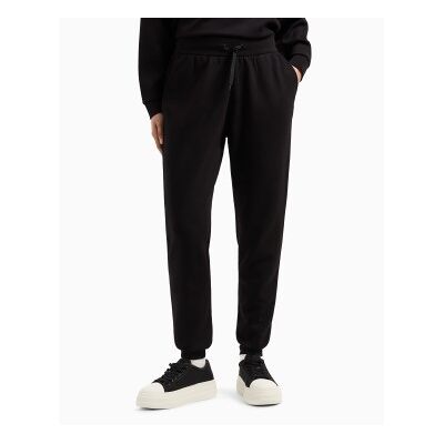 A X Armani Exchange para mulher. XW000828AF13397UC001 Calças jogger pretas (S), Preto, Casual, Viscoso A X Armani Exchange para mulher. XW000828AF13397UC001 Calças jogger pretas (S), Preto, Casual, Viscoso