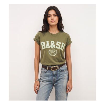 BA&SH; para mulher. 1H26IONI Camiseta Ioni cáqui (38), Casual, Verde, Algodão, Manga curta BA&SH; para mulher. 1H26IONI Camiseta Ioni cáqui (38), Casual, Verde, Algodão, Manga curta