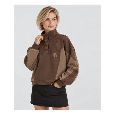 BA&SH; para mulher. 1H26JESS Sweatshirt Jessy castanho (38), Marrom, Casual, Algodão BA&SH; para mulher. 1H26JESS Sweatshirt Jessy castanho (38), Marrom, Casual, Algodão