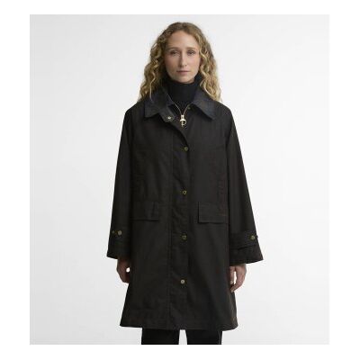 Barbour para mulher. LWX1588 Casaco Agatha Encerado marrom escuro (M), Casual, Algodão Barbour para mulher. LWX1588 Casaco Agatha Encerado marrom escuro (M), Casual, Algodão