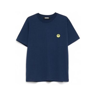 Barrow unisex. S5BWUATH087 T-shirt Lisa navy (XL), Casual, Algodão, Manga curta, Marinho Barrow unisex. S5BWUATH087 T-shirt Lisa navy (XL), Casual, Algodão, Manga curta, Marinho