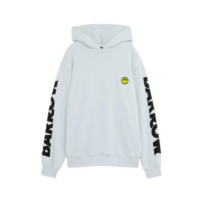 Barrow unisex. S5BWUAHS086 Sweatshirt Band branca (S), Branco, Casual, Algodão, Manga comprida Barrow unisex. S5BWUAHS086 Sweatshirt Band branca (S), Branco, Casual, Algodão, Manga comprida