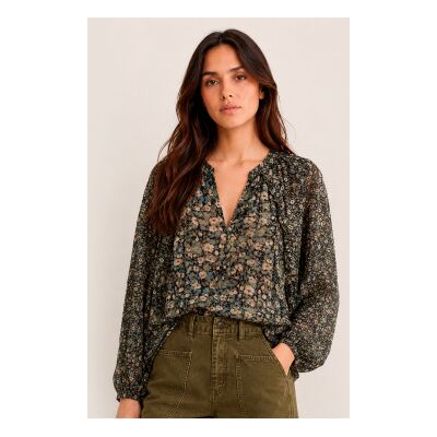 BA&SH; para mulher. 1H26KROS Blusa Kross cáqui (34), Casual, Verde, Viscoso, Floral, Manga comprida BA&SH; para mulher. 1H26KROS Blusa Kross cáqui (34), Casual, Verde, Viscoso, Floral, Manga comprida