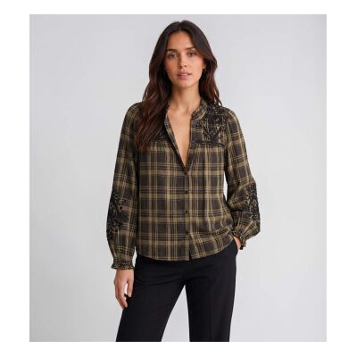 BA&SH; para mulher. 1H26KAEL Camisa Kaela cáqui (34), Casual, Verde, Algodão, Manga comprida BA&SH; para mulher. 1H26KAEL Camisa Kaela cáqui (34), Casual, Verde, Algodão, Manga comprida