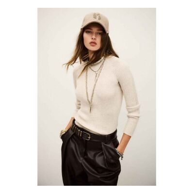 BA&SH; para mulher. 1H25BANN Camisola bege Banni (34), Casual, Lã, Manga comprida BA&SH; para mulher. 1H25BANN Camisola bege Banni (34), Casual, Lã, Manga comprida