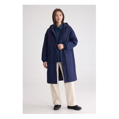 Bellerose para mulher. BW262507 P1915 Casaco Hearty marinho (XXS/XS), Casual, Poliéster Bellerose para mulher. BW262507 P1915 Casaco Hearty marinho (XXS/XS), Casual, Poliéster