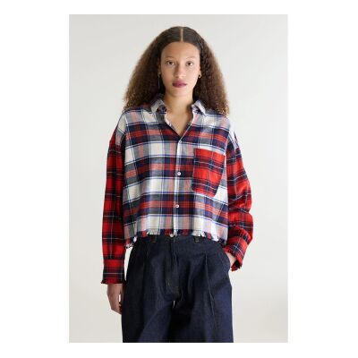 Bellerose para mulher. BW262421 C1459 Camisa Jonnie vermelho (XS), Casual, Algodão, Manga comprida Bellerose para mulher. BW262421 C1459 Camisa Jonnie vermelho (XS), Casual, Algodão, Manga comprida
