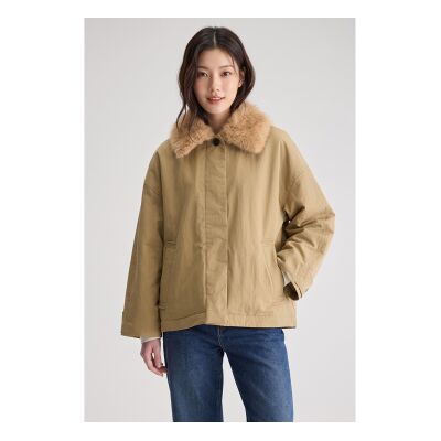 Bellerose para mulher. BW262525 P1722 Jaqueta Hilma castanha (XS), Marrom, Casual, Algodão Bellerose para mulher. BW262525 P1722 Jaqueta Hilma castanha (XS), Marrom, Casual, Algodão