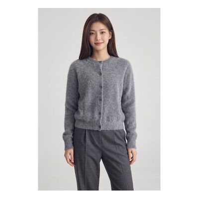Bellerose para mulher. BW252910 K1014U Cardigan Dathan cinza médio (S/M), Casual, Lã, Alpaca, Manga comprida Bellerose para mulher. BW252910 K1014U Cardigan Dathan cinza médio (S/M), Casual, Lã, Alpaca, Manga comprida
