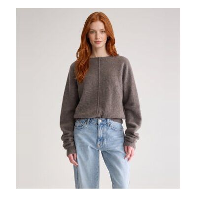 Bellerose para mulher. BW262942 K1791U Jersey Derny62 marrom (S), Casual, Sintético, Lã, Manga comprida Bellerose para mulher. BW262942 K1791U Jersey Derny62 marrom (S), Casual, Sintético, Lã, Manga comprida