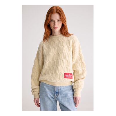 Bellerose para mulher. BW262922 K1796U Jersey Dole bege (S), Casual, Lã, Manga comprida Bellerose para mulher. BW262922 K1796U Jersey Dole bege (S), Casual, Lã, Manga comprida